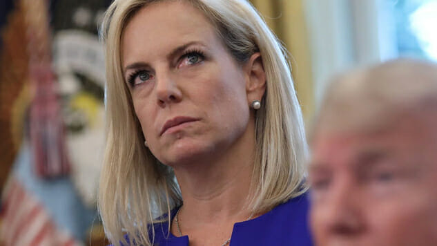 Protesters Flock to Kirstjen Nielsen’s House to Call for Her Resignation