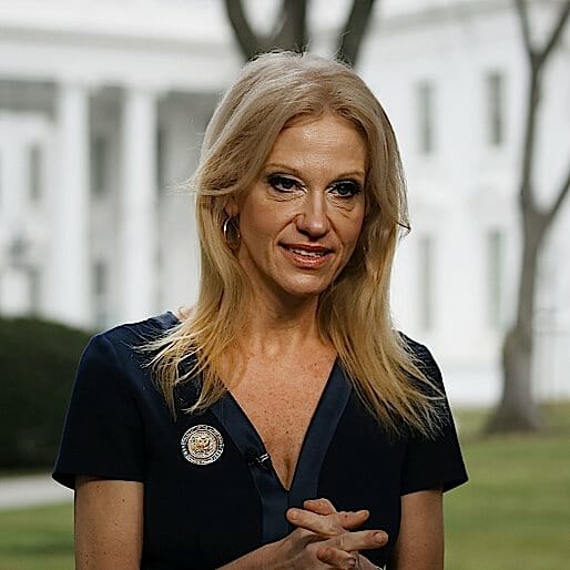 On Thursday, Kellyanne Conway Thought No Child Was worth More Than a Senate Seat. On Monday? Not So Much.