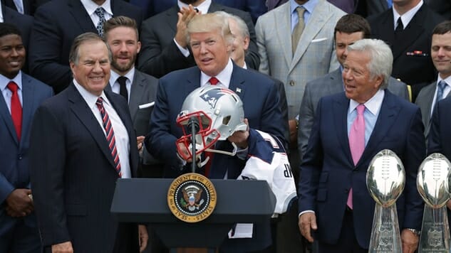 Trump Watched the Super Bowl With Founder of the “Spa” Where Pats Owner Bob Kraft Got Busted