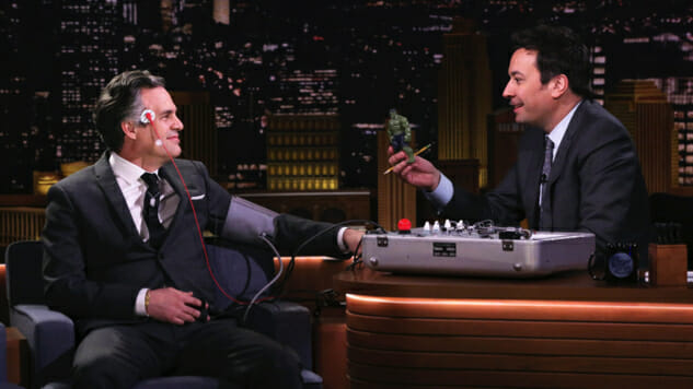 Watch Jimmy Fallon, Who May Actually Hate Mark Ruffalo, Give the Loose-Lipped Marvel Star a Lie Detector Test