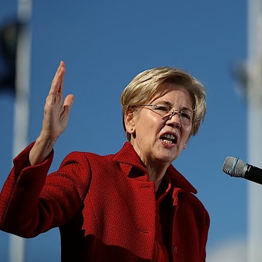 Elizabeth Warren Calls for Confederate Monuments to Be Taken Down