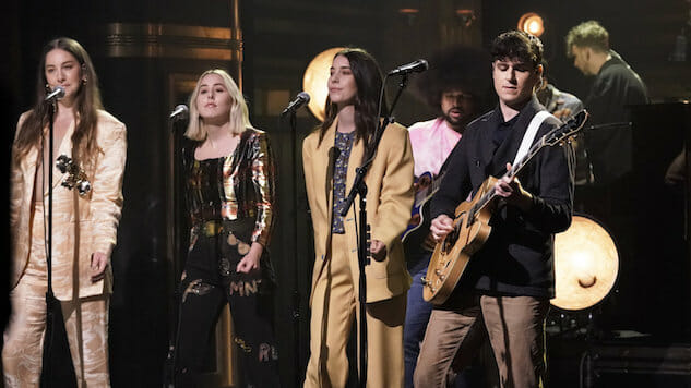 Watch Vampire Weekend Perform with Haim on The Tonight Show