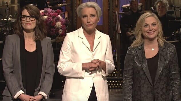 Tina Fey and Amy Poehler Help SNL and Emma Thompson Celebrate Mother’s Day