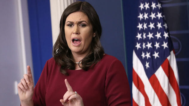 Sarah Huckabee Sanders Insults Journalists, Refuses to Answer Questions About Trump’s Sexual Harassment Allegations