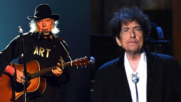 Watch Bob Dylan and Neil Young Share the Stage for the First Time in 25 ...