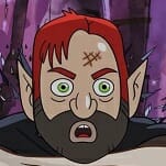 Dan Harmon Gets Squeezed By Some Big Ol' Bones in This Harmonquest Clip