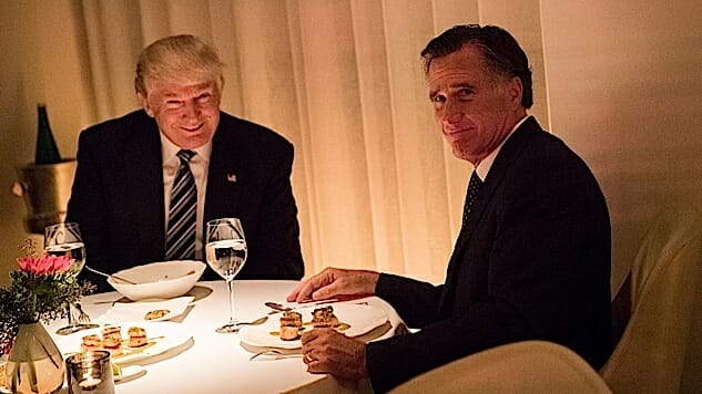 Mitt Romney Announces Exploratory Committee For His Own Spine, Attacks Trump