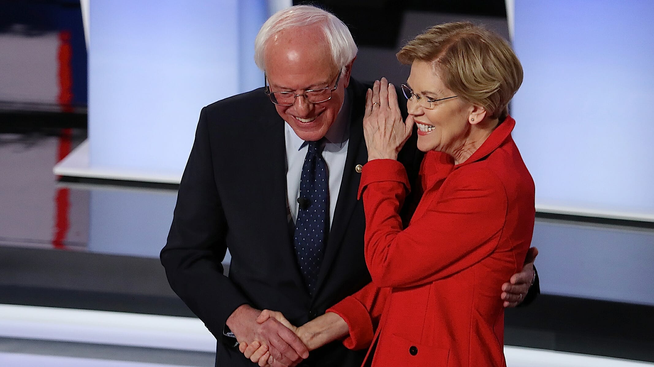 In Tuesday’s Debate, Bernie and Warren Separated Themselves from the Yapping Crypto-Republican Dogs