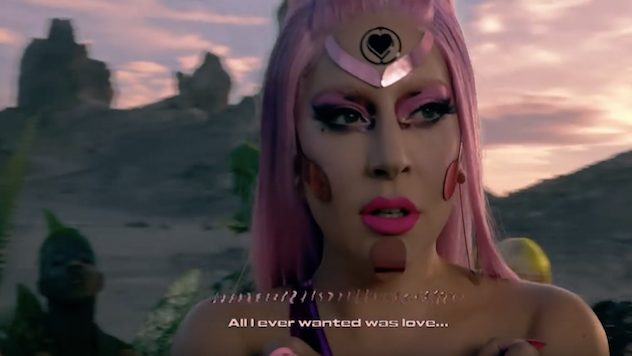 Lady Gaga Goes Intergalactic in Shades of Hot Pink in the “Stupid Love” Music Video