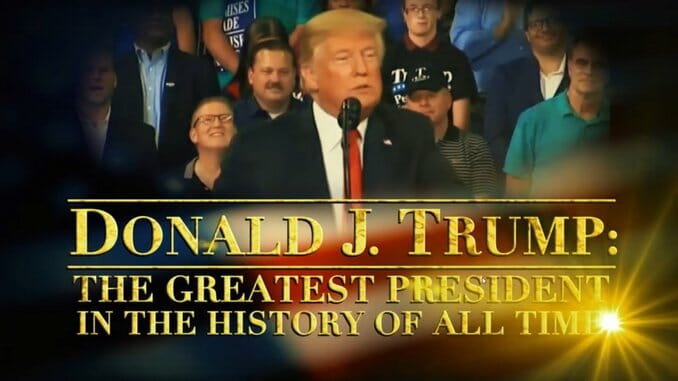 The Daily Show Reminds Us That Trump Is the Greatest President of All Time, Ever, in History, in This Mock RNC Biopic
