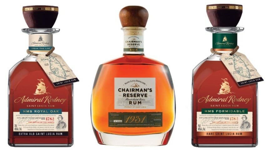 Tasting: Four Classic Saint Lucian Rums (Chairman’s Reserve, Admiral Rodney)