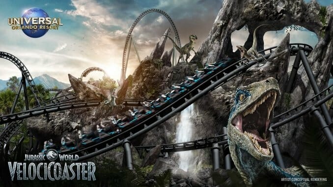 Universal Orlando’s Next Roller Coaster, Jurassic World VelociCoaster, Scheduled to Open in 2021