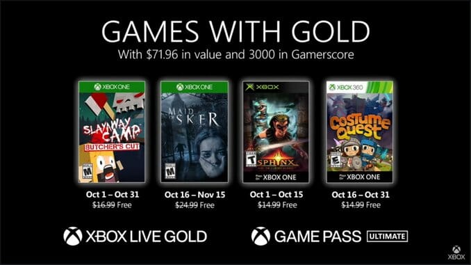 Four Spooktacular Games Are Headed to Xbox Live Gold for October