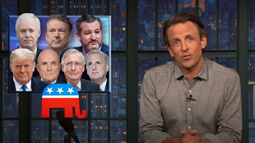 Seth Meyers Takes a Closer Look at Trump’s “Campaign Against Reality”