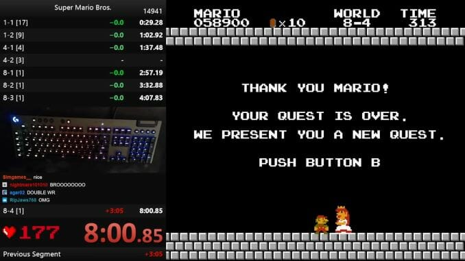 Super Mario Bros 2 - Speed Run in 08:52 *World Record* by 'cak' (2012 SDA)  [NES] 