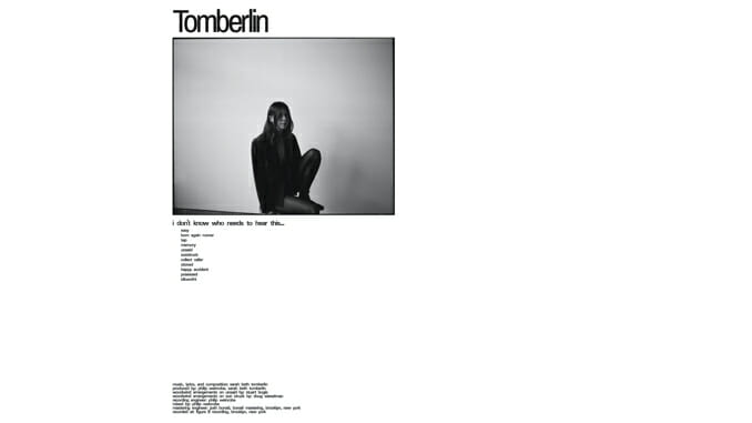 On i don’t know who needs to hear this…, Tomberlin Offers Solace to the Void