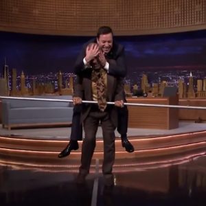 Watch Bill Cosby Walk a Tightrope with Jimmy Fallon on His Back