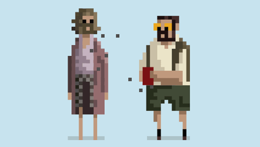 Clerks, Pulp Fiction and Other Popular Movies Depicted as 8-Bit GIFs