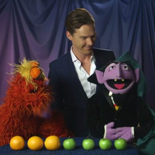 Benedict Cumberbatch Visits Sesame Street
