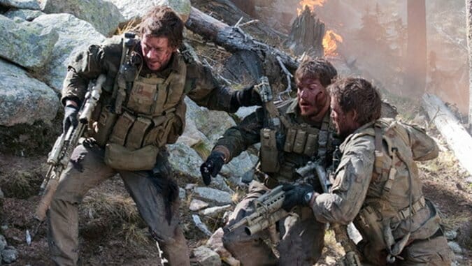 Lone Survivor; Starring: Mark Wahlberg, Emile Hirsch, Eric Bana