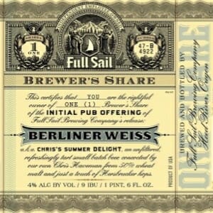 Full Sail Brewer's Share Berliner Weiss