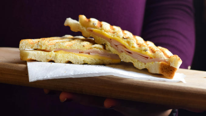 Cheese ham sandwich lunch box hi-res stock photography and images