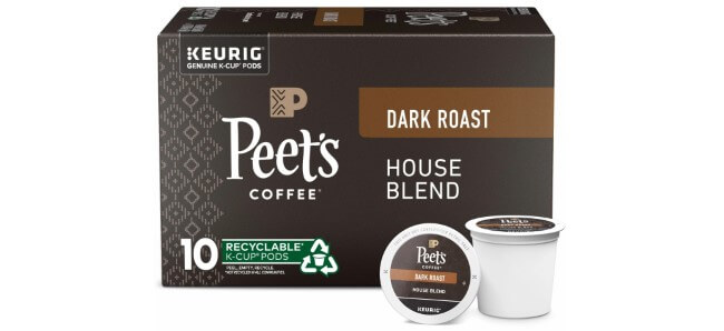 Peet's coffee keurig outlet cups