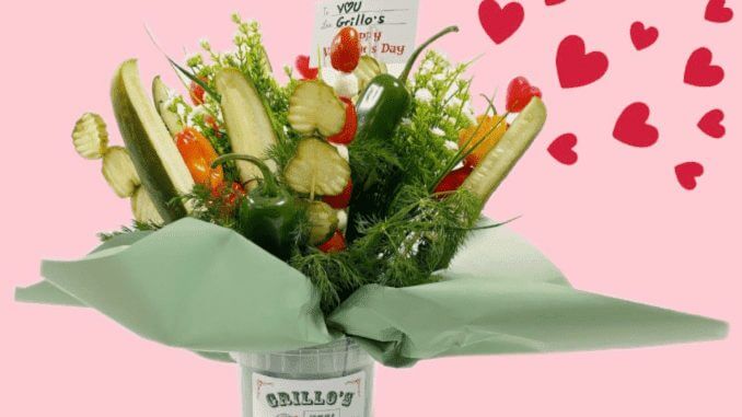 Grillo’s Pickles Is Selling A Pickle Bouquet Kit for Valentine’s Day