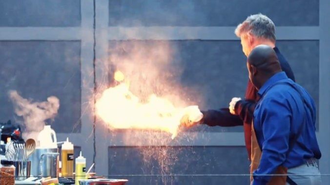 Don't Be Like Gordon Ramsey Around Grease Fires