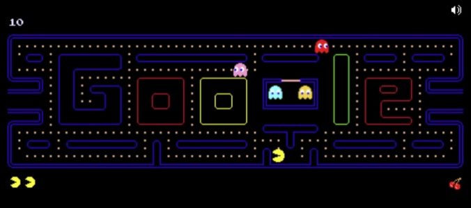 Google Doodle's PAC-MAN promo art