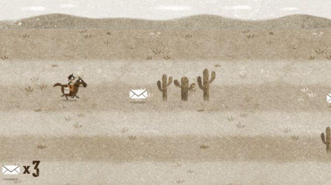 Google Doodle's Pony Express promo art